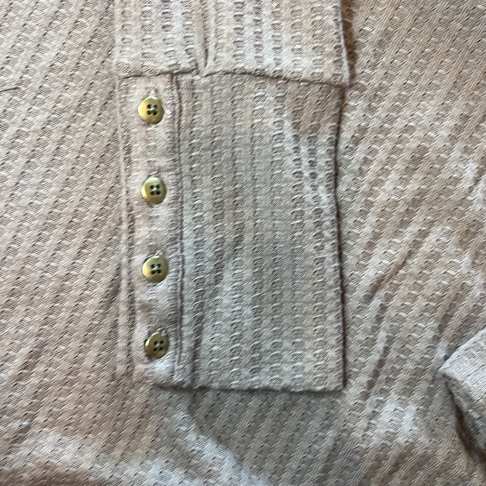 CHASER Ladies' Long Sleeve Waffle Thermal Tunic Sweater Top Size XL - Picture 5 of 7